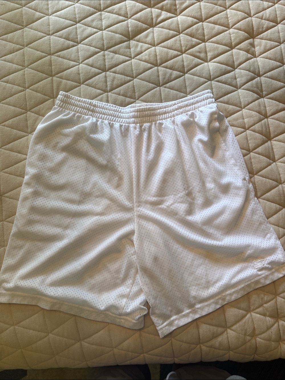 STARTER White Men's Athletic Mesh Shorts